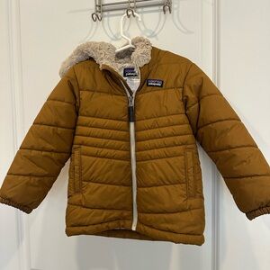 Patagonia Kids Jacket in Brown with Cream Lining